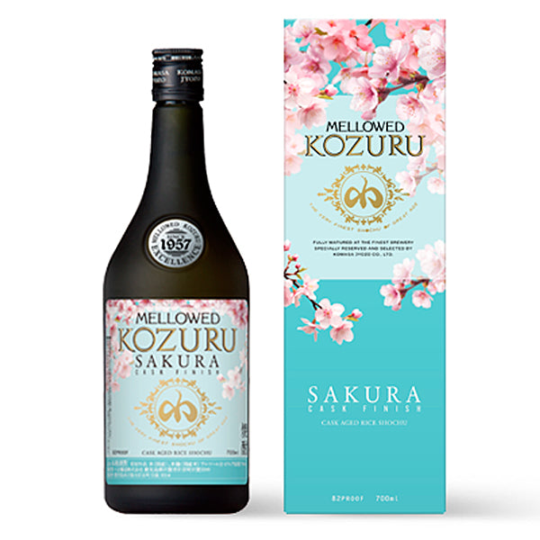 数量限定】メローコヅル 桜カスクフィニッシュ 箱入 41° 700ml -米焼酎