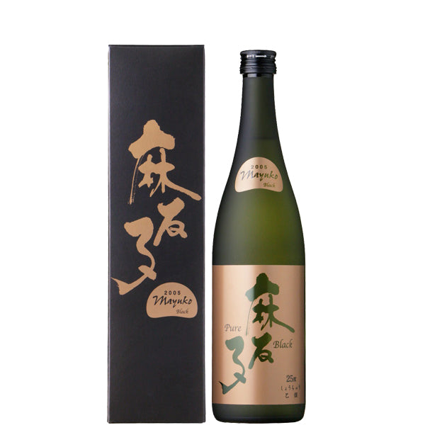 麻友子 PureBlack 箱入 25° 720ml -芋焼酎-