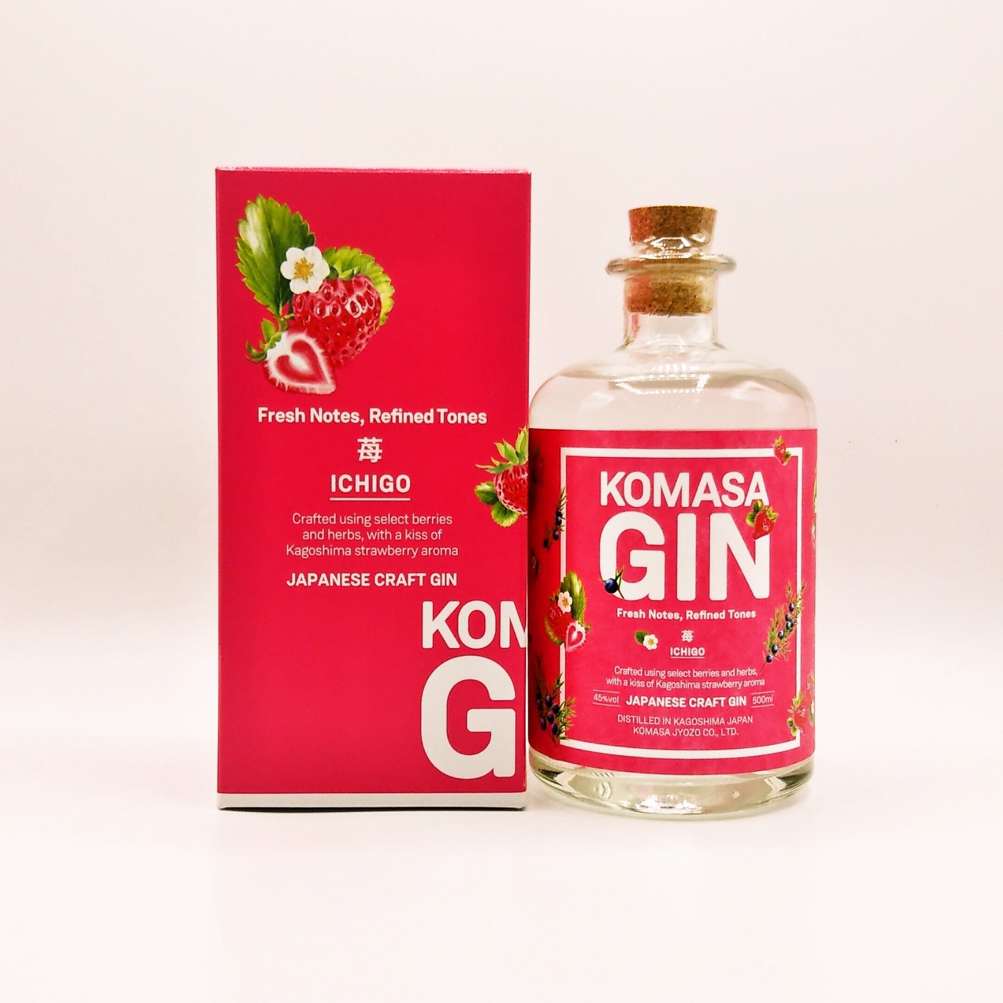 KOMASA GIN-苺- 45° 500ml -クラフトジン-