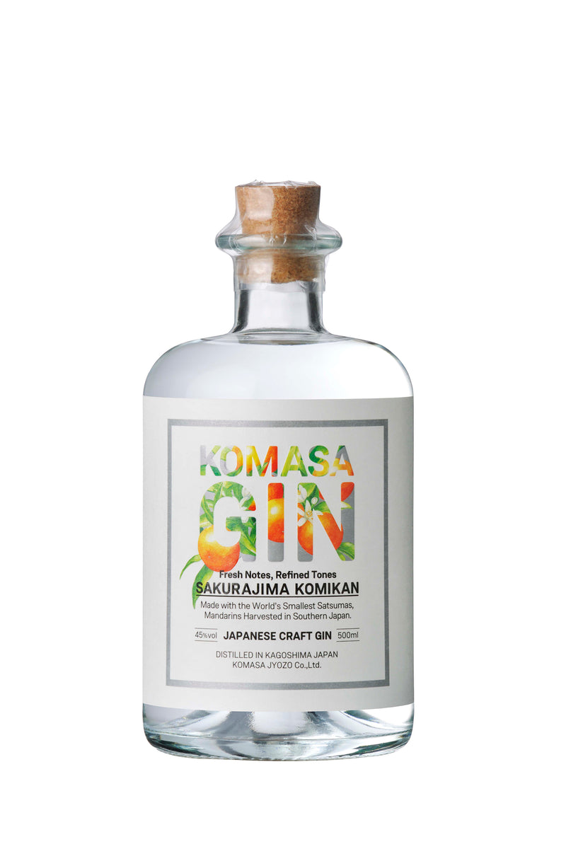 KOMASA GIN-桜島小みかん- 45° 500ml -クラフトジン- – 鹿児島の焼酎