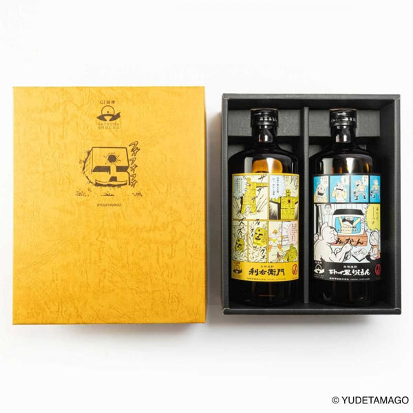 【キン肉マン×指宿酒造】 本格芋焼酎 利右衛門/あわせ黒りえもん キン肉マンラベル 2本セット -芋焼酎-