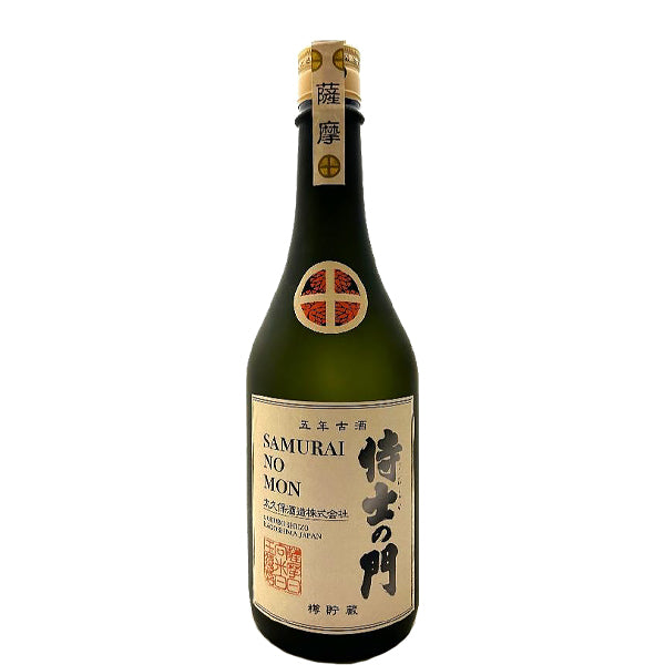 数量限定】五年古酒バーボン樽貯蔵 侍士の門 25° 720ml -芋焼酎- – 鹿児島の焼酎専門店 焼酎維新館