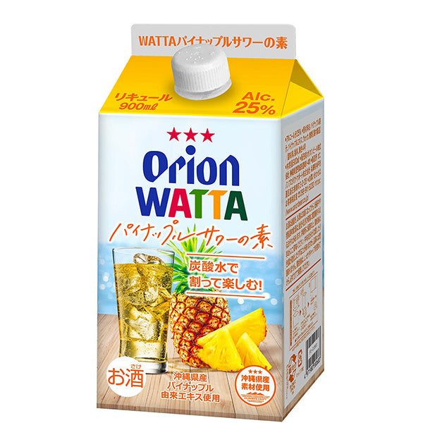 Orion WATTA パイナップルサワーの素 25° 900ml -リキュール-