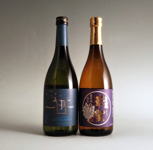 【焼酎維新館限定】島凪・しま華蜜 720ml(箱入)2本セット【黒糖焼酎＆芋焼酎】