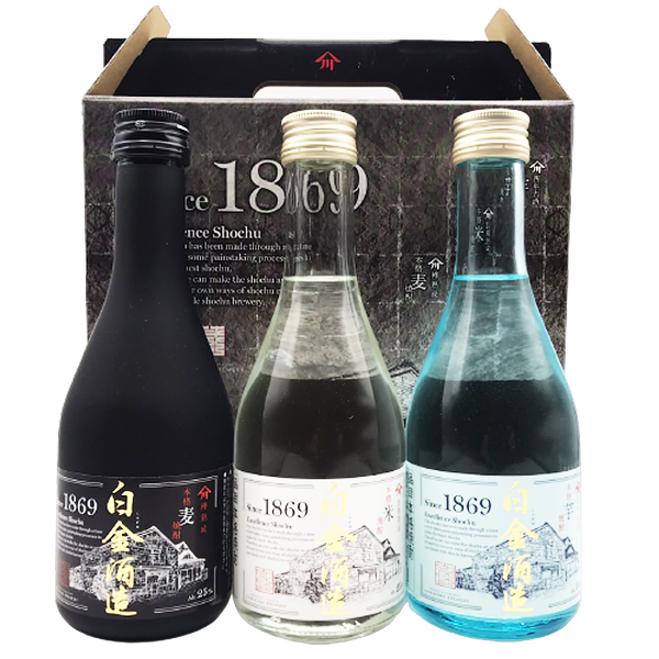 【数量限定】白金酒造1869記念ボトル 25° 300ml -芋・米・麦焼酎-